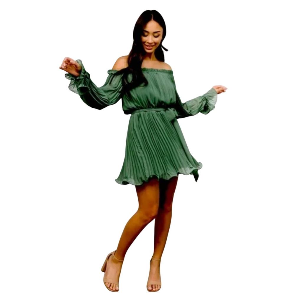 Baltic Born Green Long Sleeve Dress - Picture 2 of 4